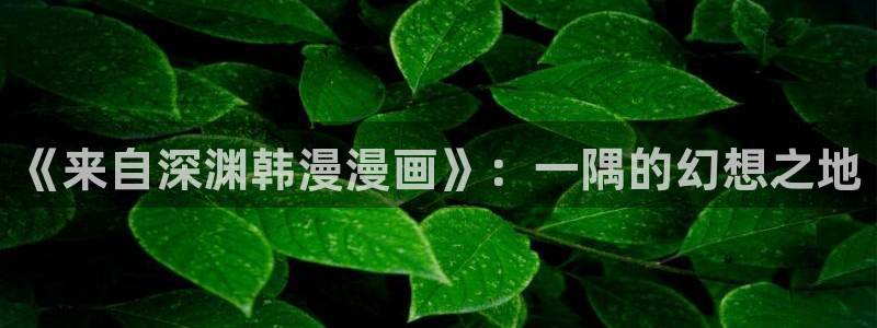omofun网站网页版：《来自深渊韩漫漫画》：一隅的幻想之地